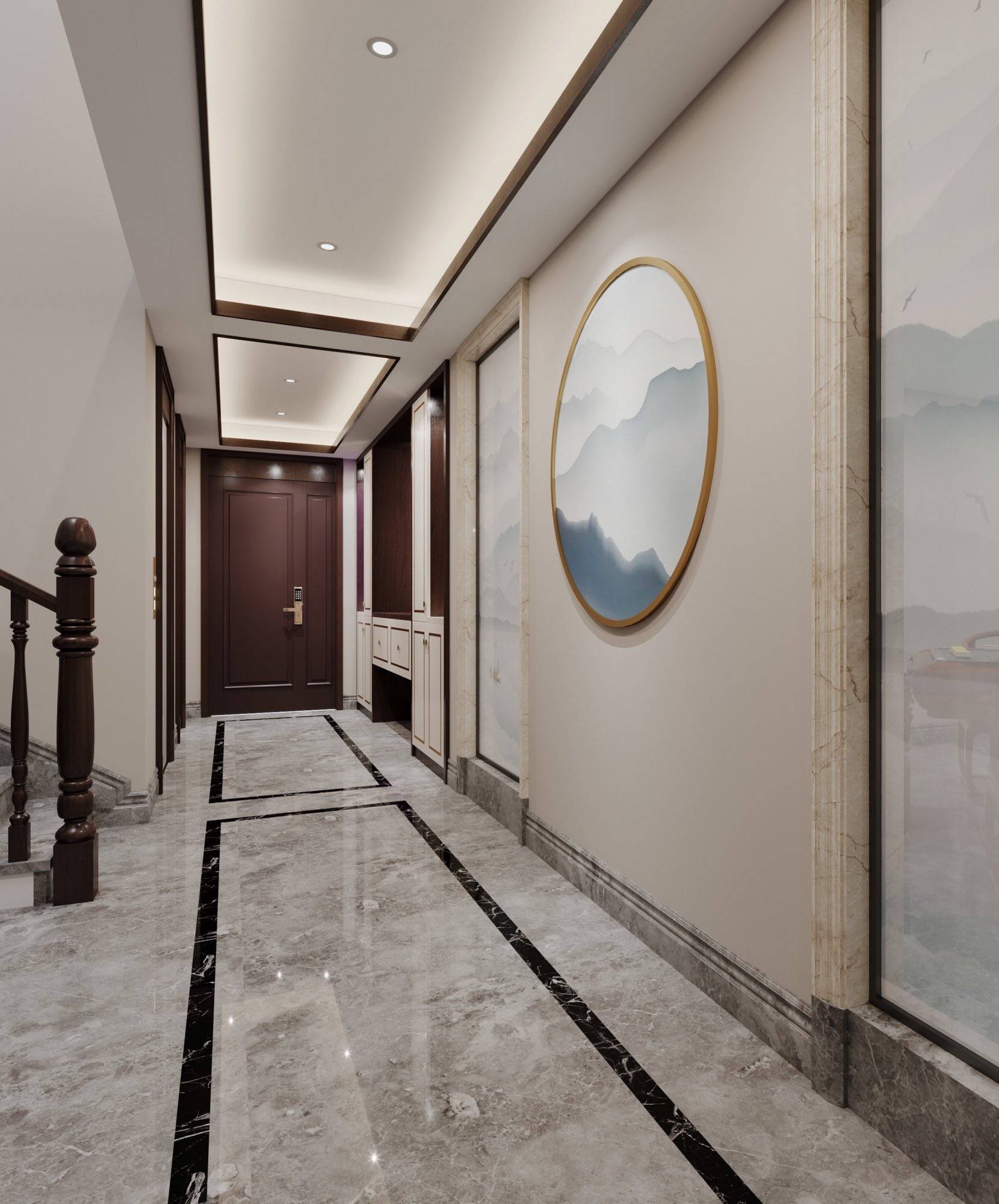 【珊瑚装饰】诸暨浦阳江一号新中式简约风格装修正流行