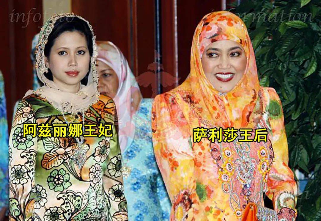 文莱君主偷瞄两位妻子王后脸色阴沉王妃眼神要搞事情啊