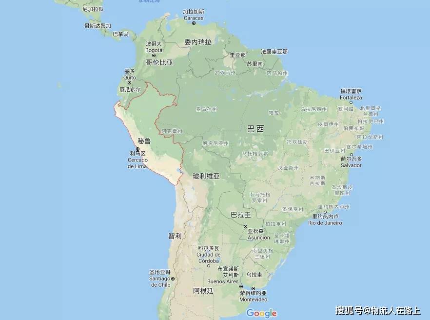 秘鲁国地理位置图片