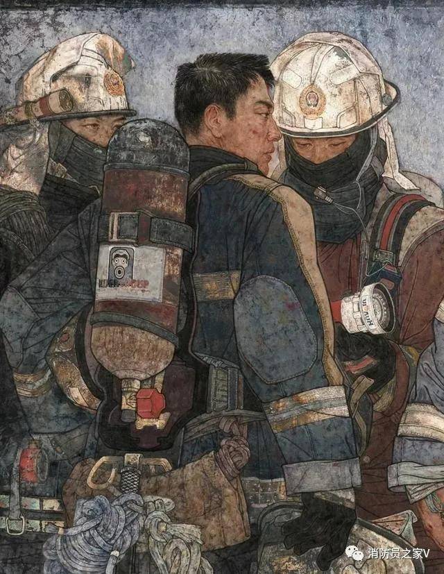 200万重奖!这幅描绘消防员的作品,获美展国画唯一金奖