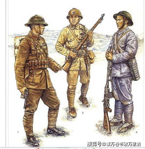 全副法式装备的滇军官兵