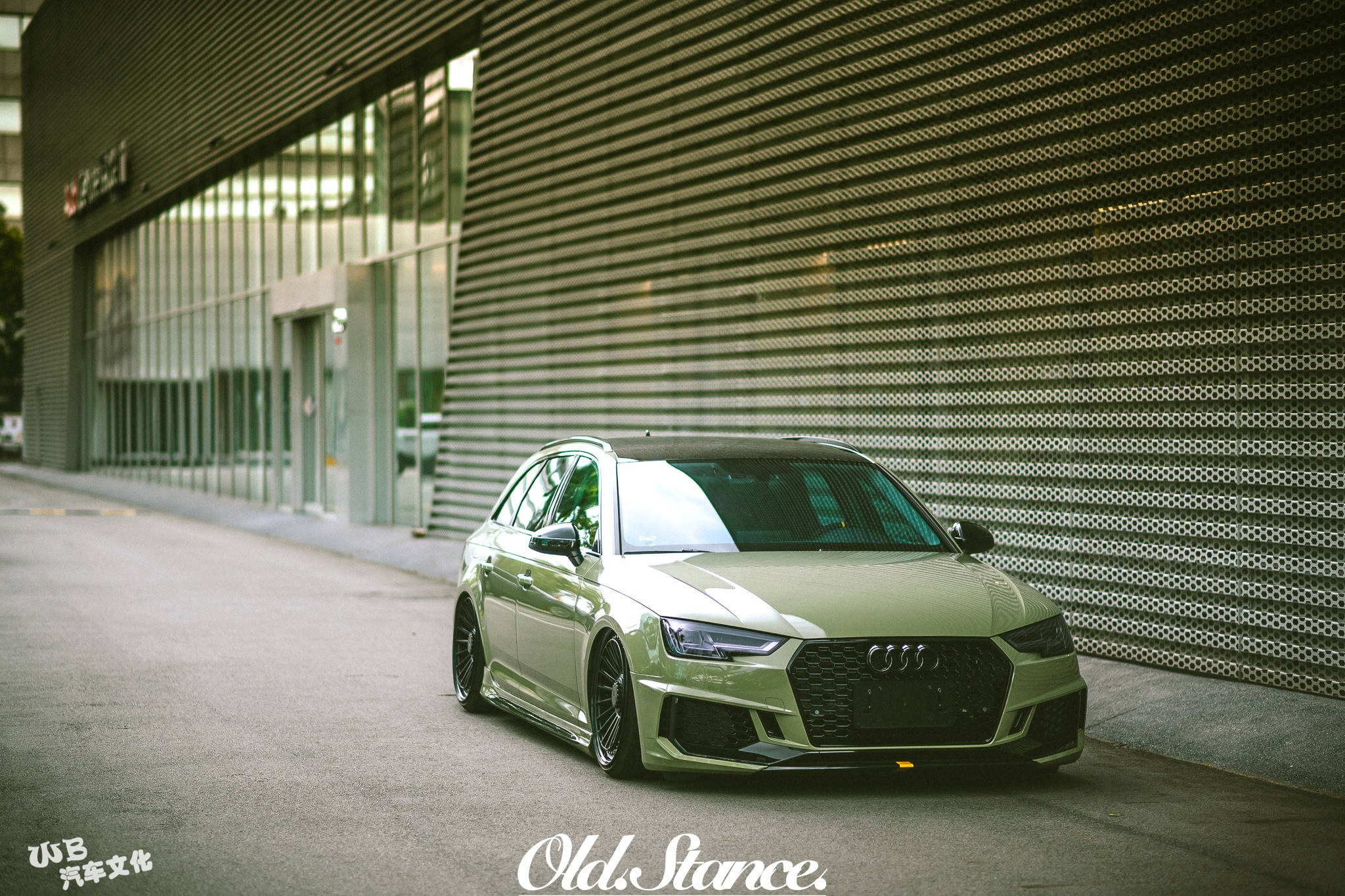 改装车鉴赏 | 卡其绿奥迪a4 avant (b9)