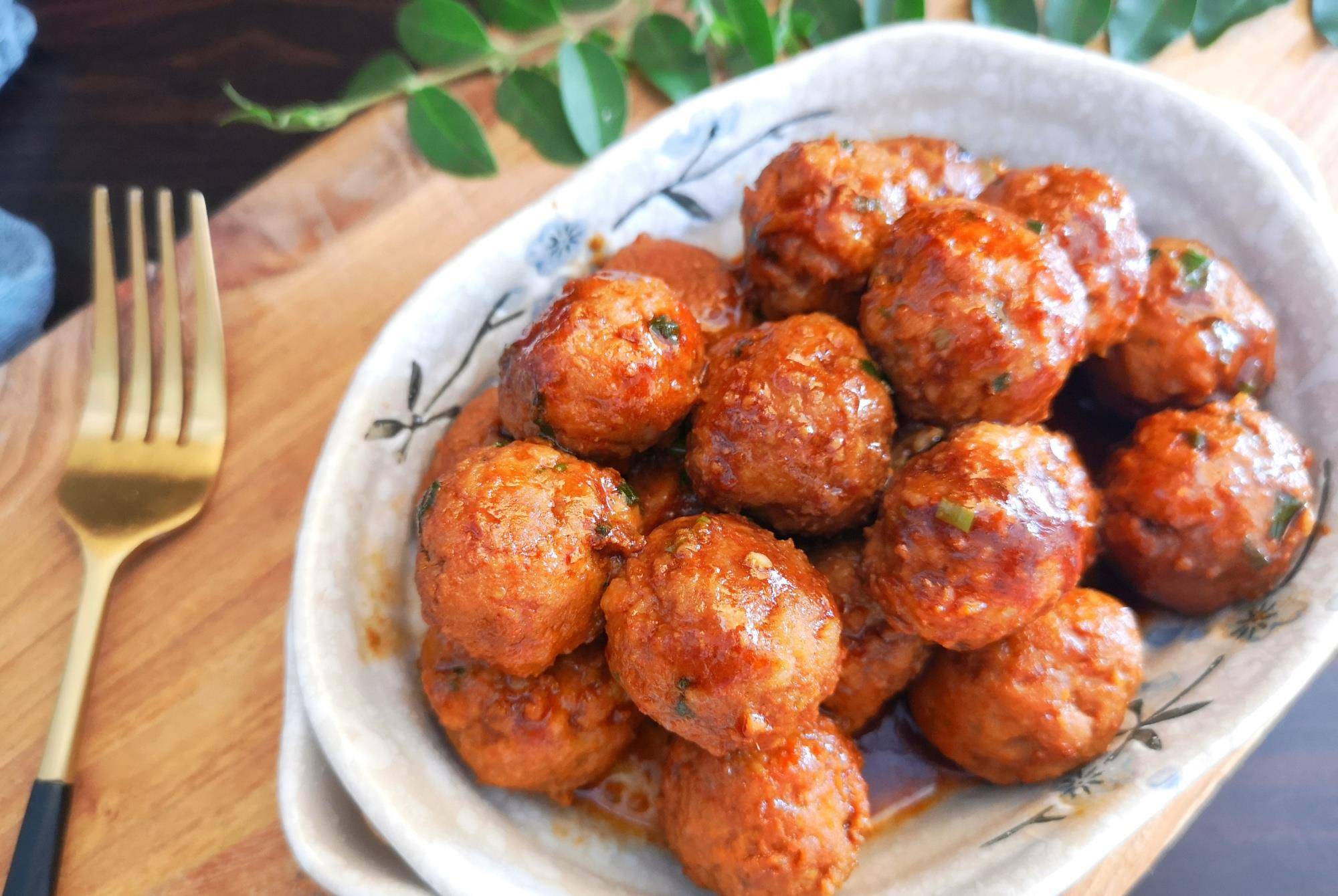 适合夏天的红烧丸子,不油炸,不上火,更健康