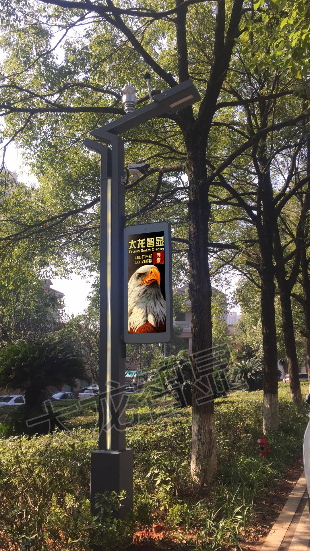 鼎力创新,尽善尽美是led灯杆屏广告机坚持不懈的科学追求