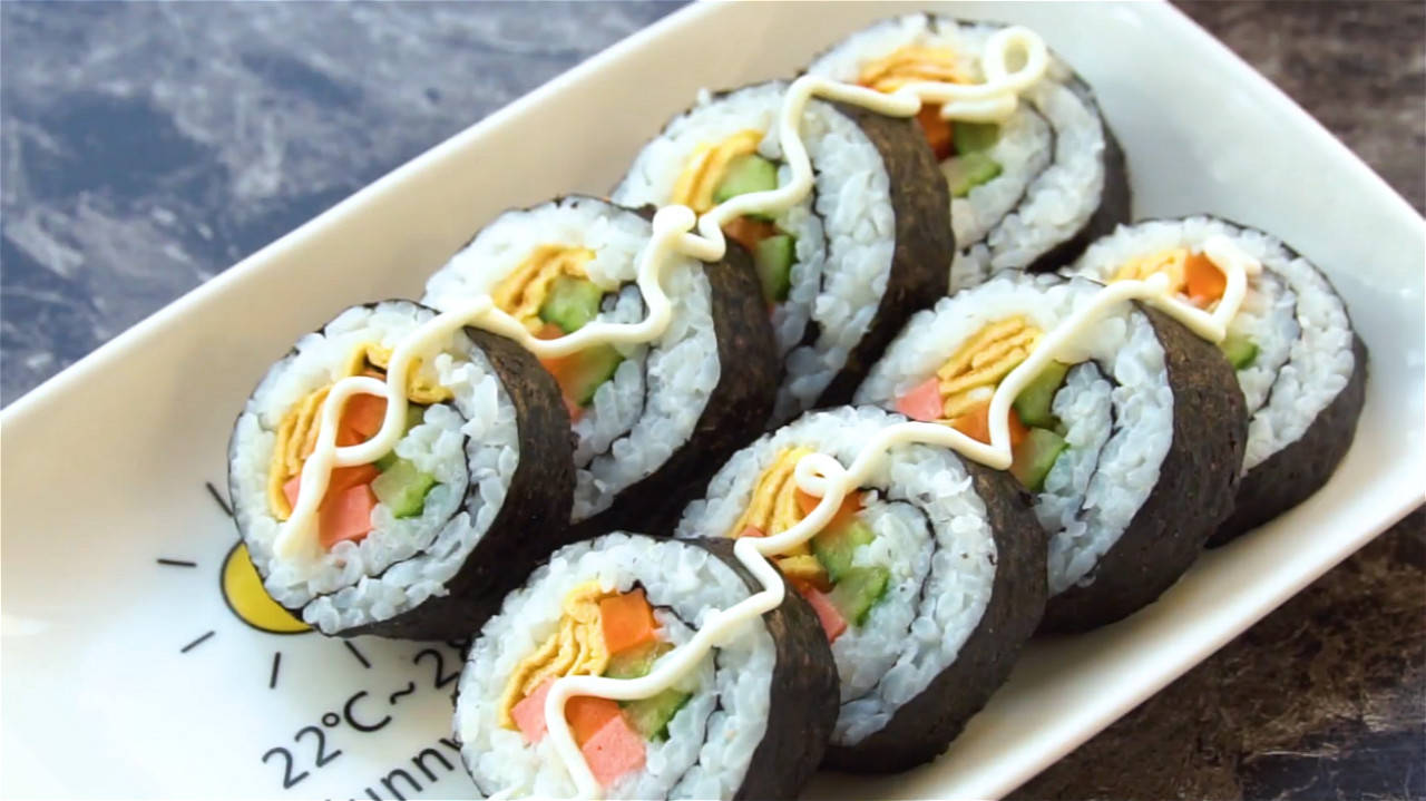 教你做简单美味寿司,健康营养搭配又好吃,搞定不爱吃饭的小孩
