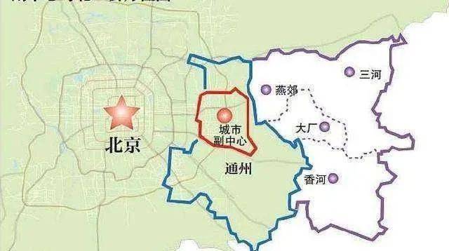 北京周边燕郊地图图片