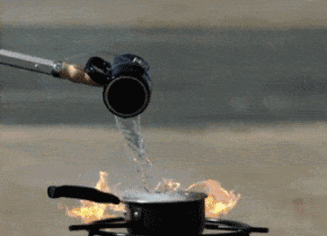 74油锅着火时,千万别用水