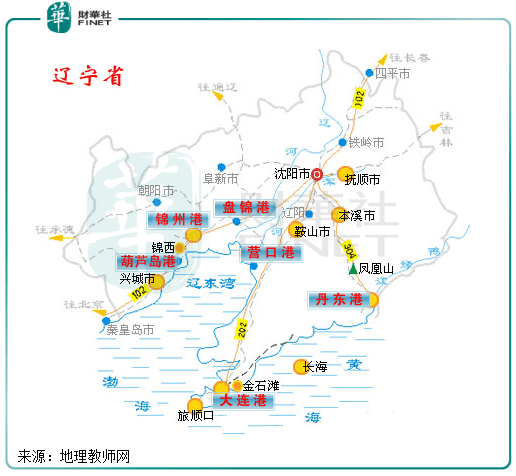 大连港港口分布图图片