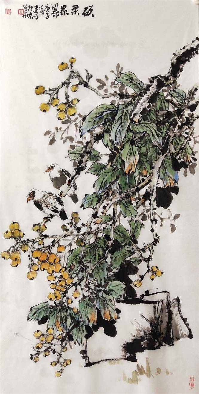 湖北籍画家朱建平的作品赏识_中国