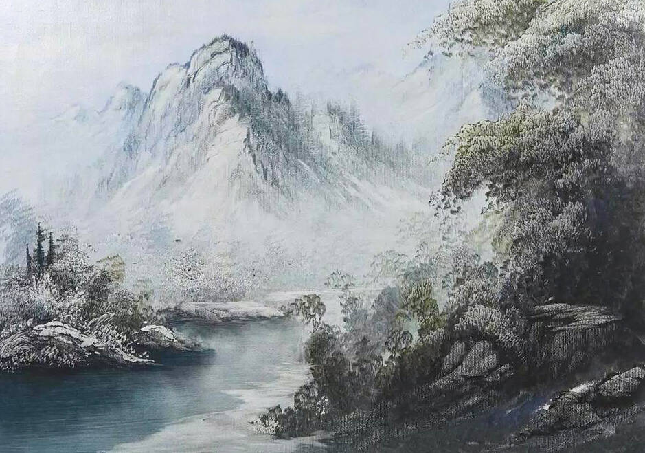 绘画教程77—雪景步骤图,天热了来冬天里凉快一下吧!