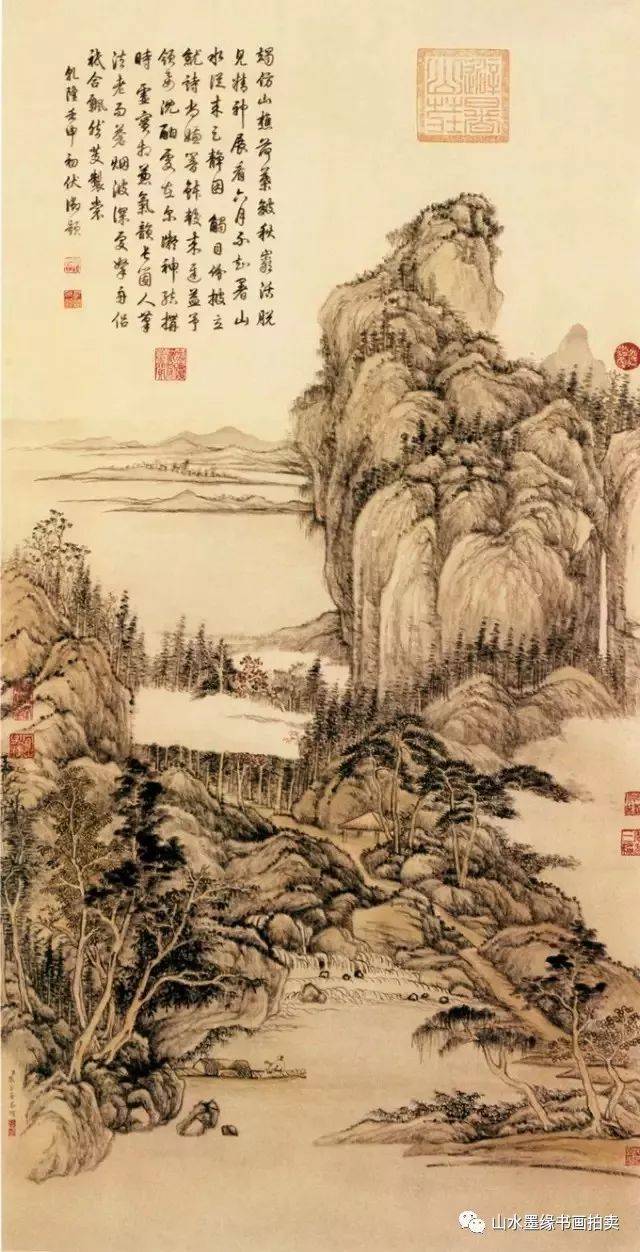 中国谁画的山水最有名图片