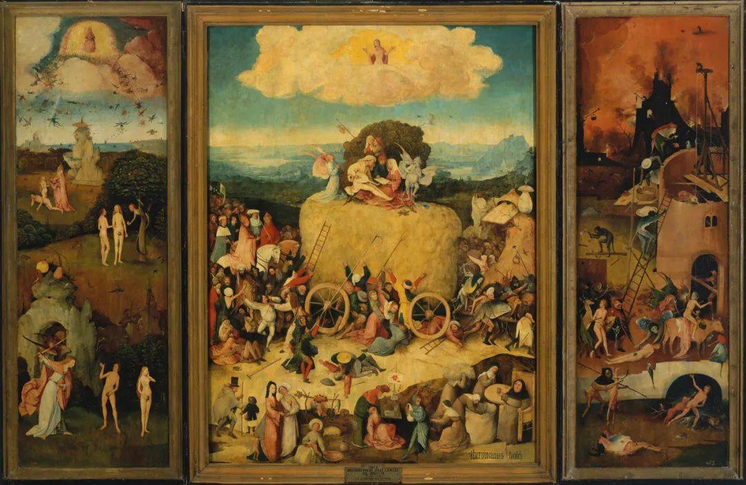 《干草车》可能是他最后一组三联画,那时的博斯已进入生命末期.