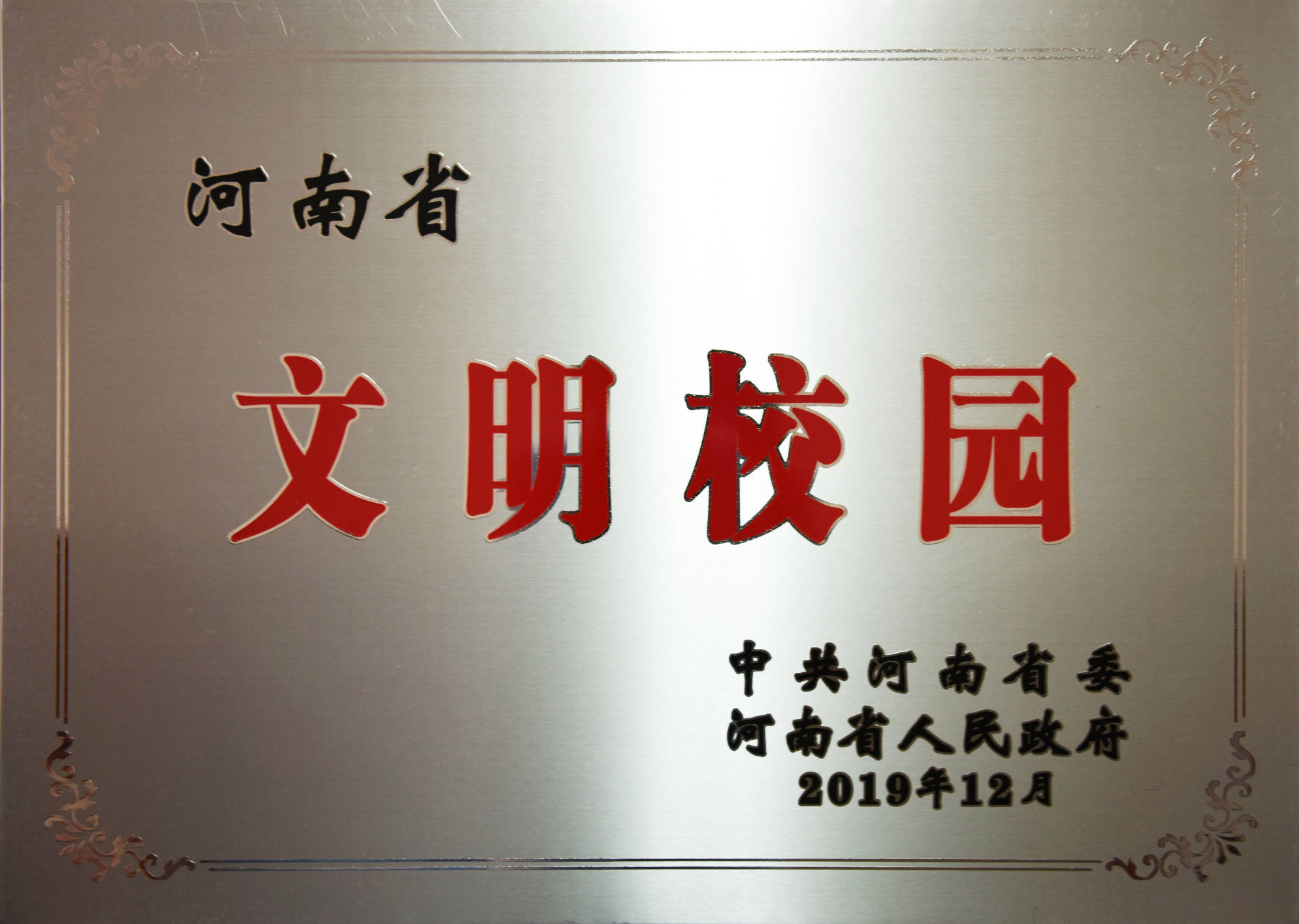 南阳农业职业学院荣获河南省文明校园称号