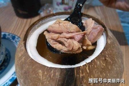 椰子肉炒菜图片