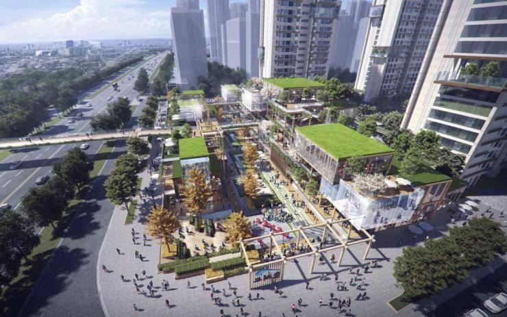 二江寺站tod项目意向效果图