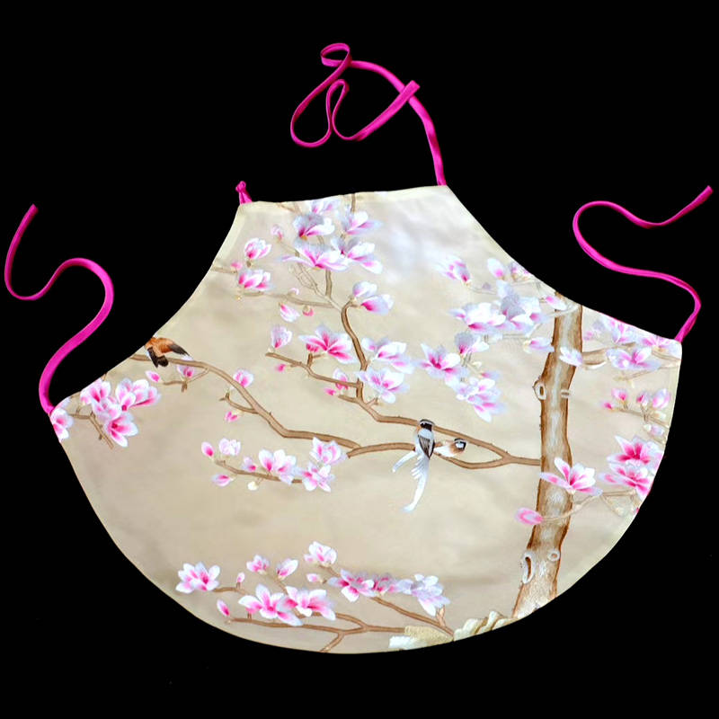 真丝手工刺绣肚兜