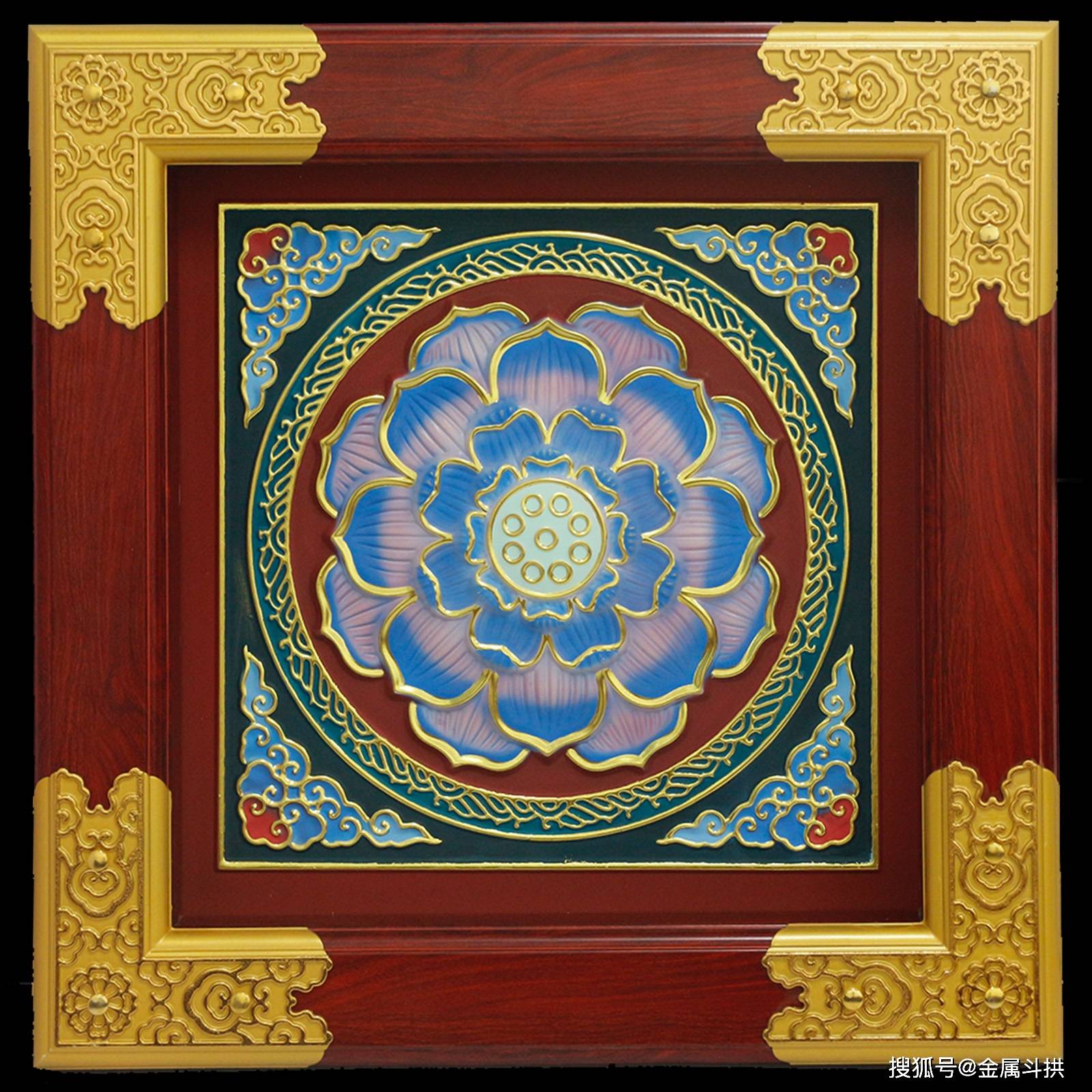 彩绘莲花吊顶系列 可定制