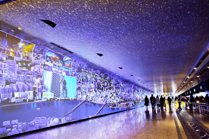 穿越广州白云机场时空隧道nec带你直冲云霄