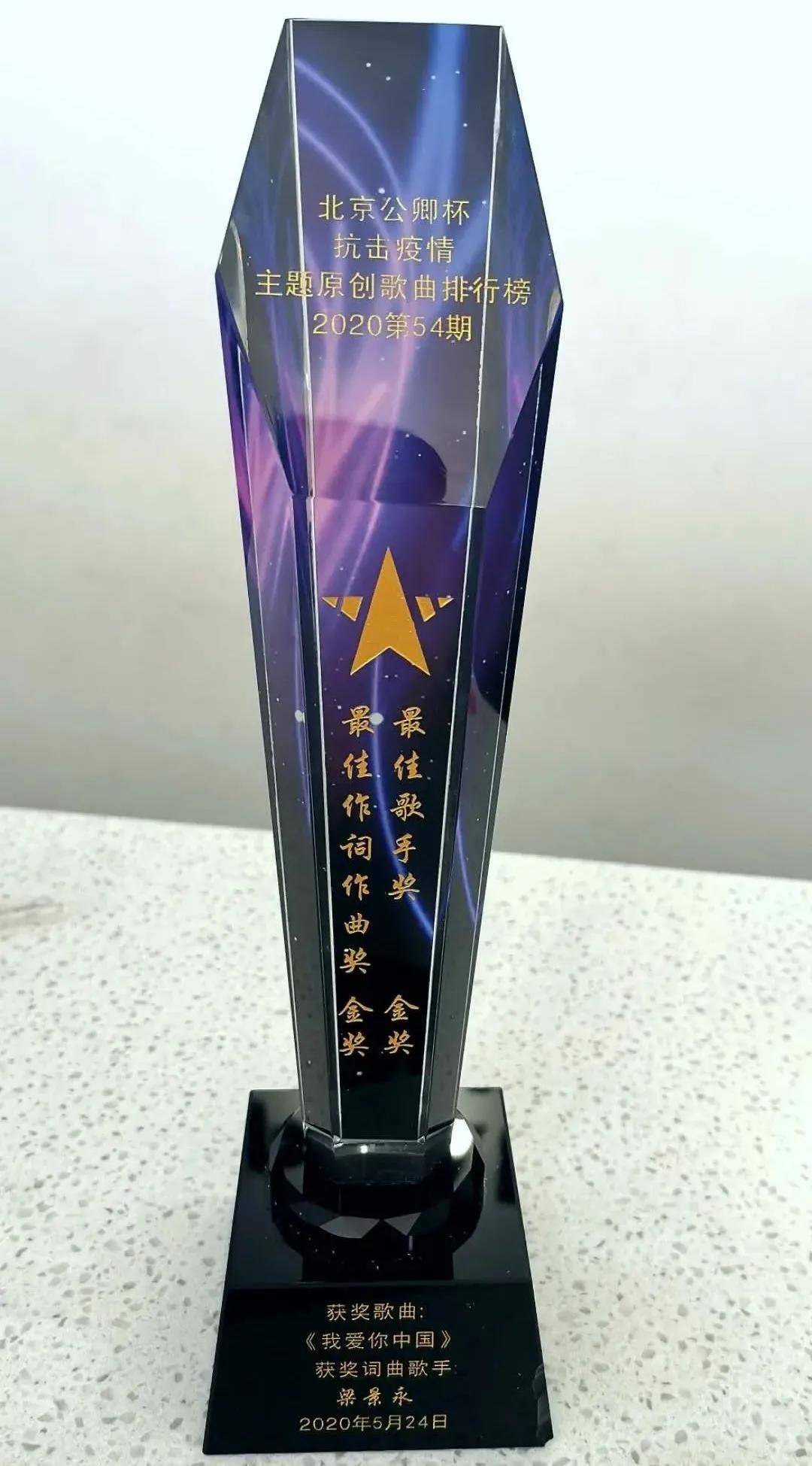 歌曲《我爱你中国》在北京"公卿杯"抗击疫情原创歌曲排行榜2020第54期