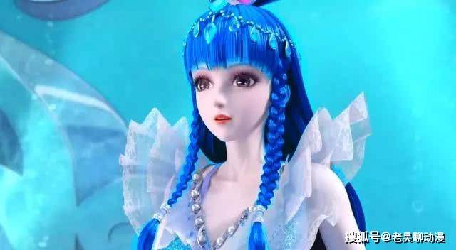 原创当叶罗丽仙子拥有蓝色头发,王默变女神,灵公主老了20岁秒变大妈