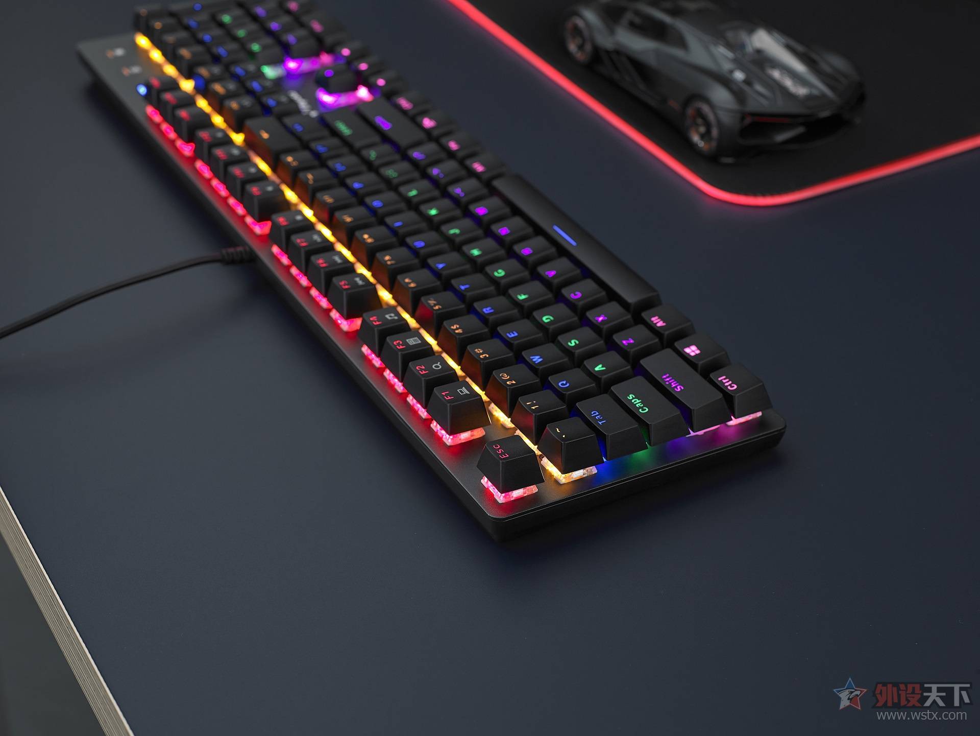 雷柏v500se混彩背光游戏机械键盘上市