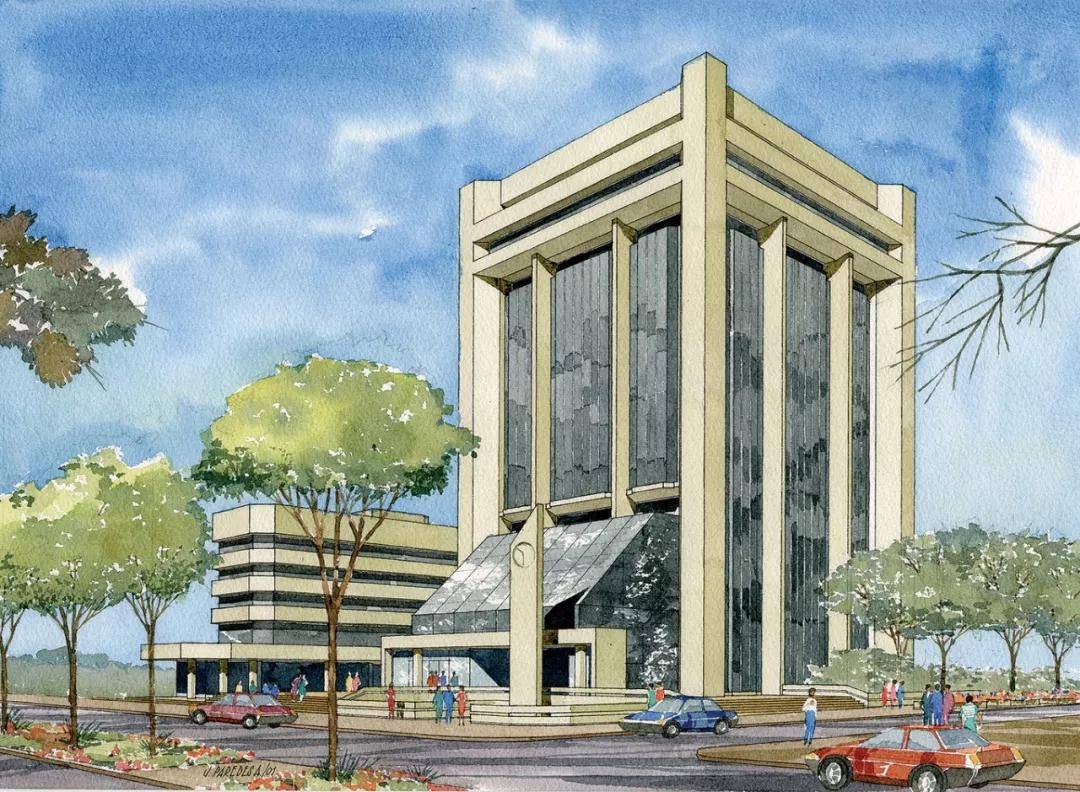 在哪个没有电脑的时代建筑师的手绘效果图