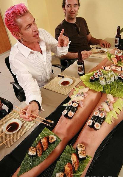 活人寿司图片
