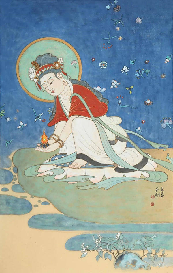 的情怀,美在充满诗情画意与朴实无华,姿意洒脱的泼彩与刻画严谨的线条