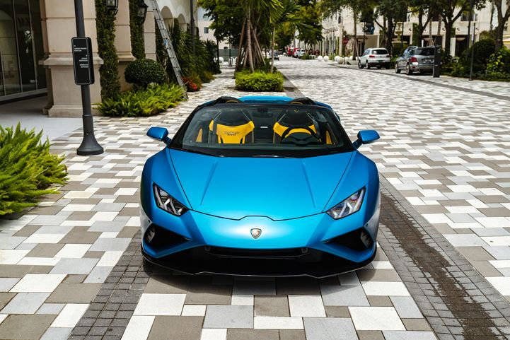 软顶轻量化跑车兰博基尼huracanevorwd