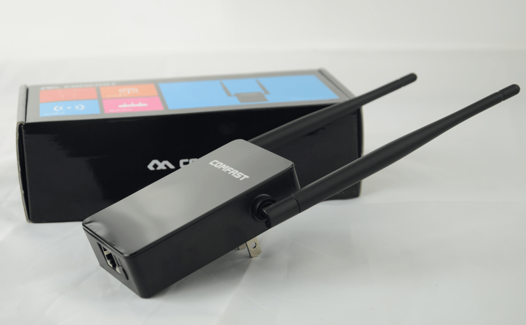 comfast 300m wifi信号放大器开箱评测_路由器