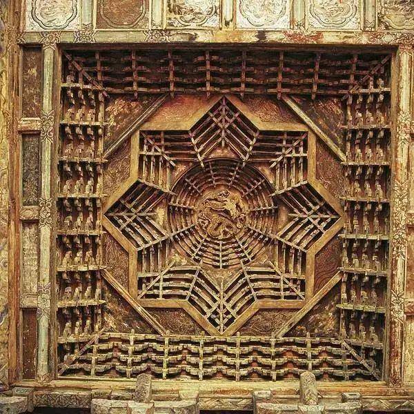 山西运城永乐宫三清殿藻井(元代)