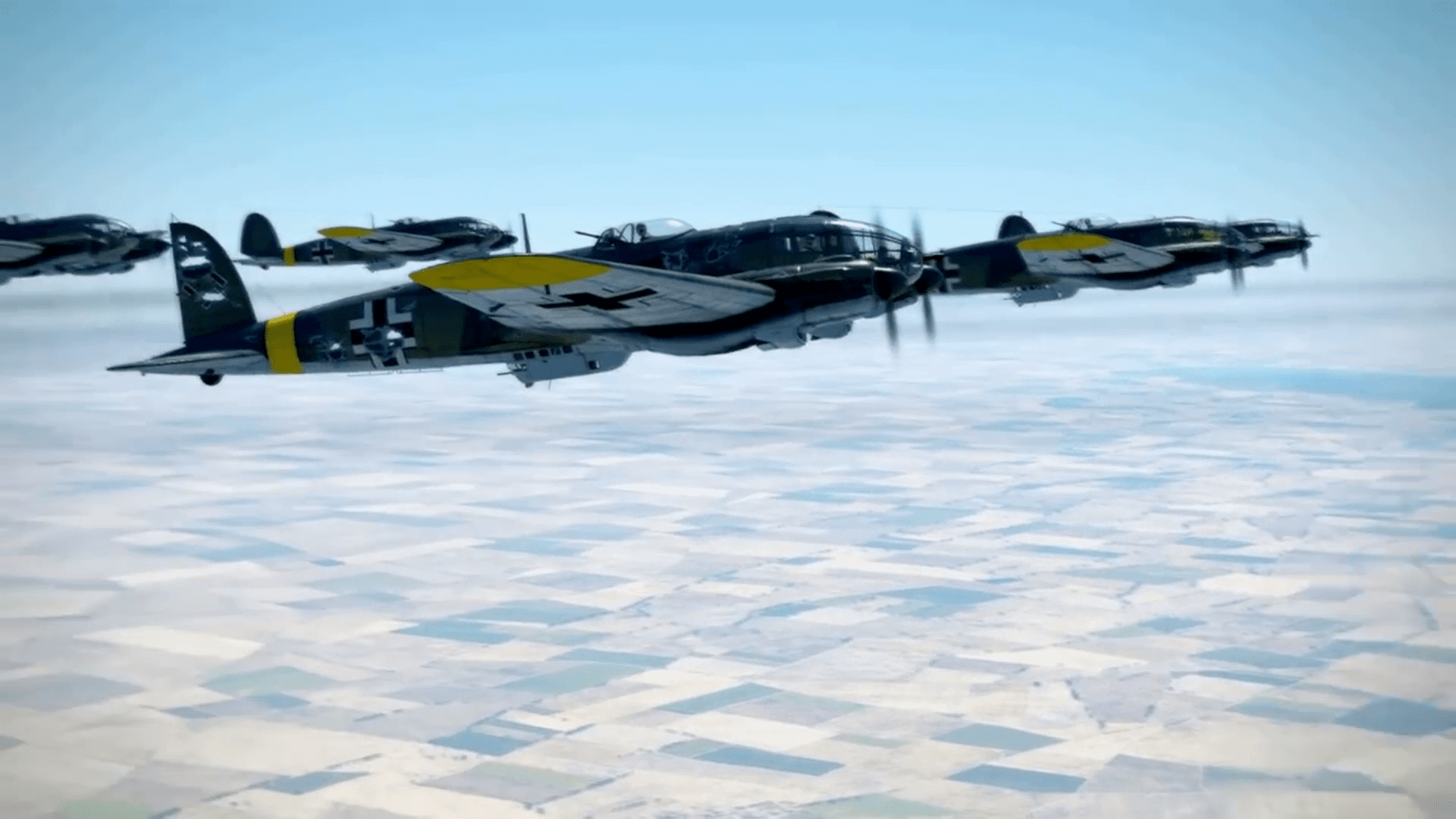il2捍卫雄鹰二战大场面轰炸机编队vs重型战机