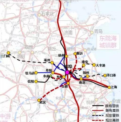 又一条高铁要途经蚌埠淮宿蚌城际铁路传来新消息