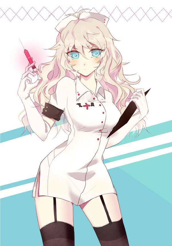 如何画动漫女生护士服