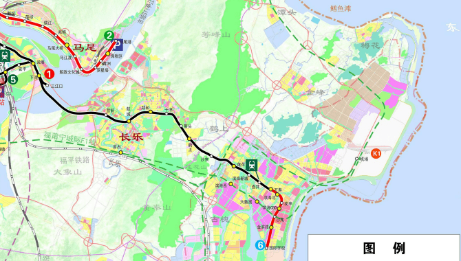 福州5條地鐵線路最新進展曝光6號線將不再連接長樂機場