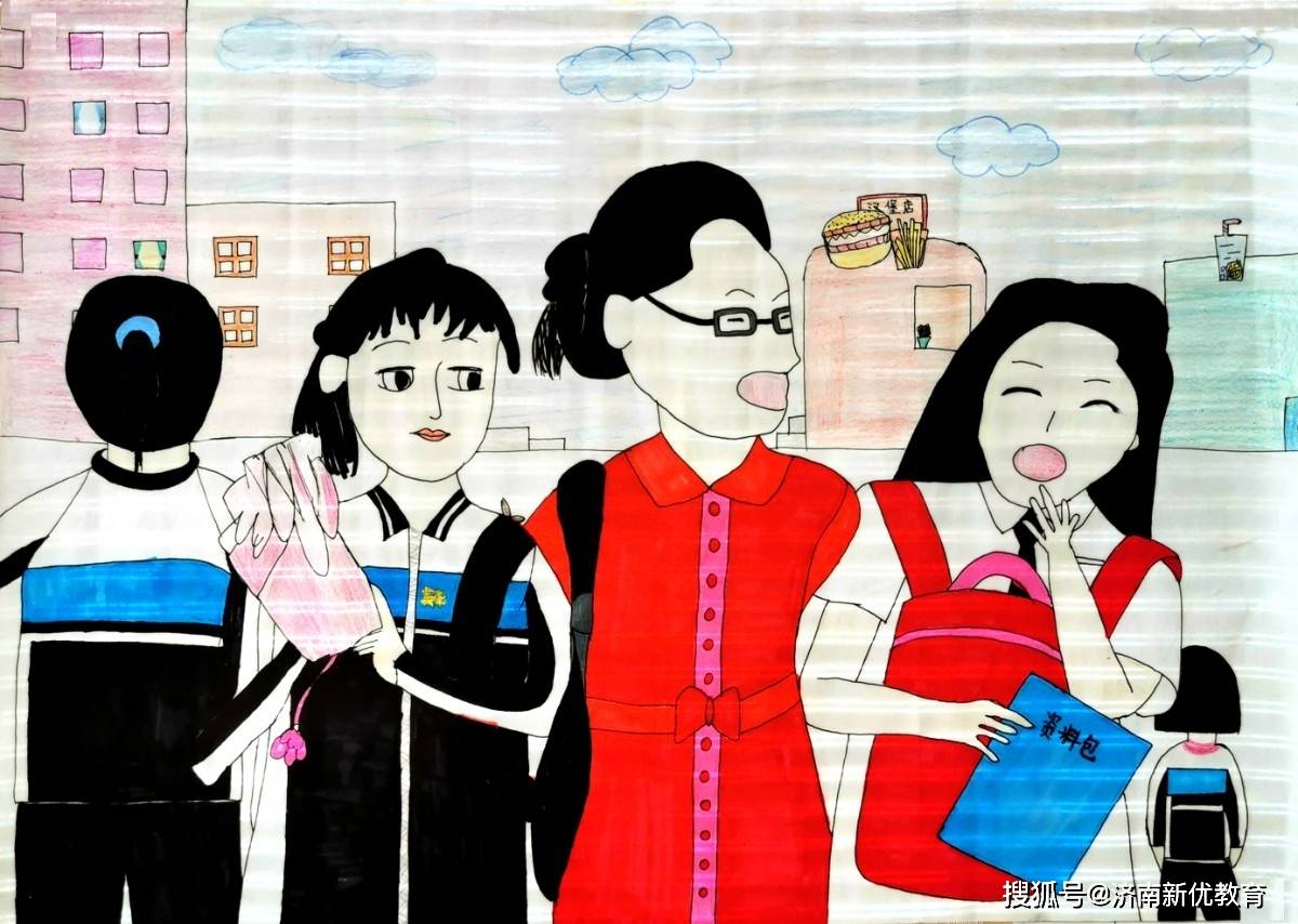 遇见温暖,感动心间——世纪英华实验学校举办"感动瞬间"绘画比赛优秀