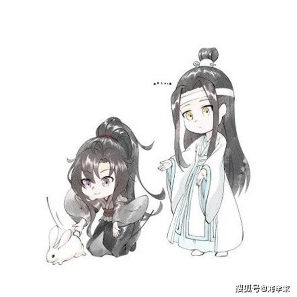 原创魔道祖师汪叽见羡羡抱兔子气急羡羡一个动作安抚了生气汪叽