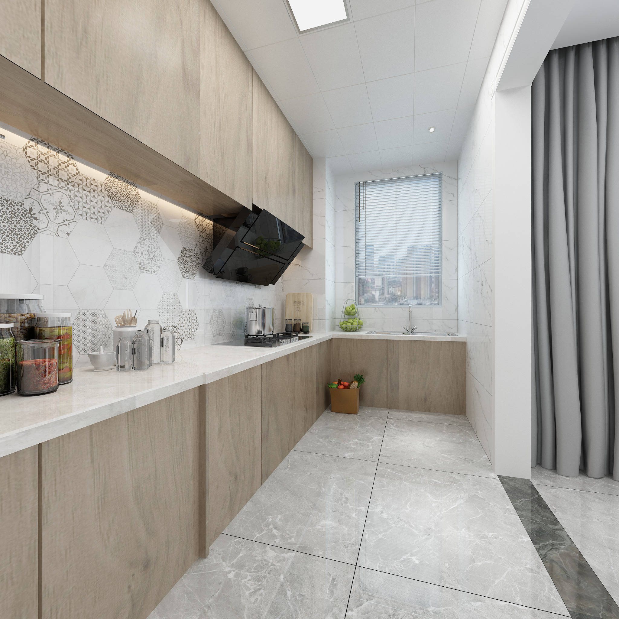 装修干货|厨房墙面这样铺,让人天天想下厨_瓷砖