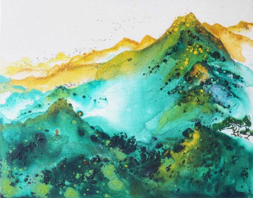 《衡山》布面油画100x80cm 2020