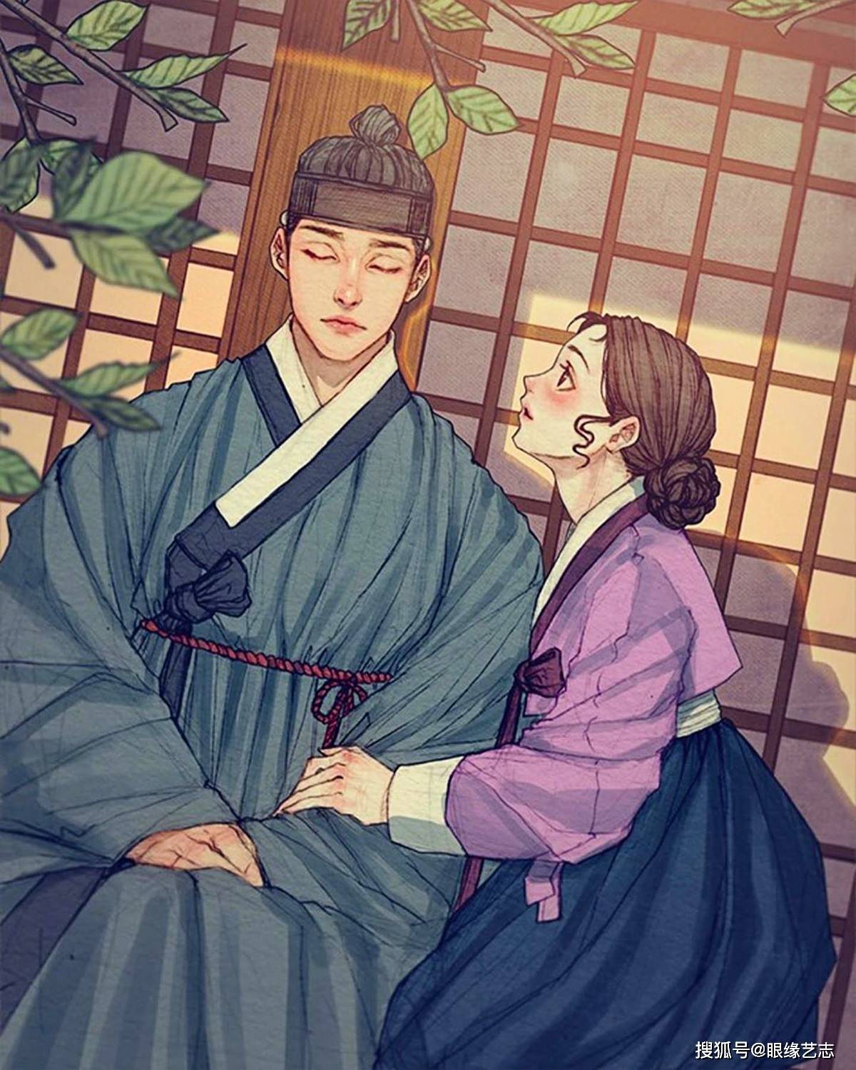 韩式穆夏风:微甜的古风韵味,自成一派的韩国服饰与插画