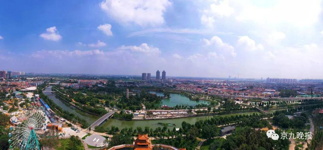 航拍梁园区 黄河故道风景美 厚重梁园展新姿