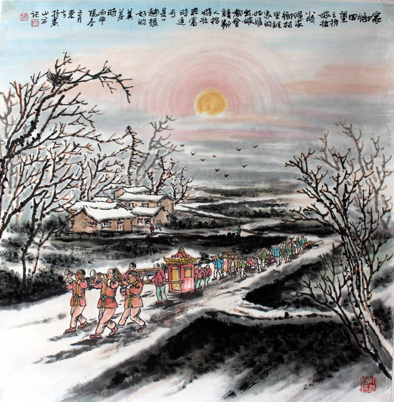 画家刘东方的"家乡之恋"(高清组图)