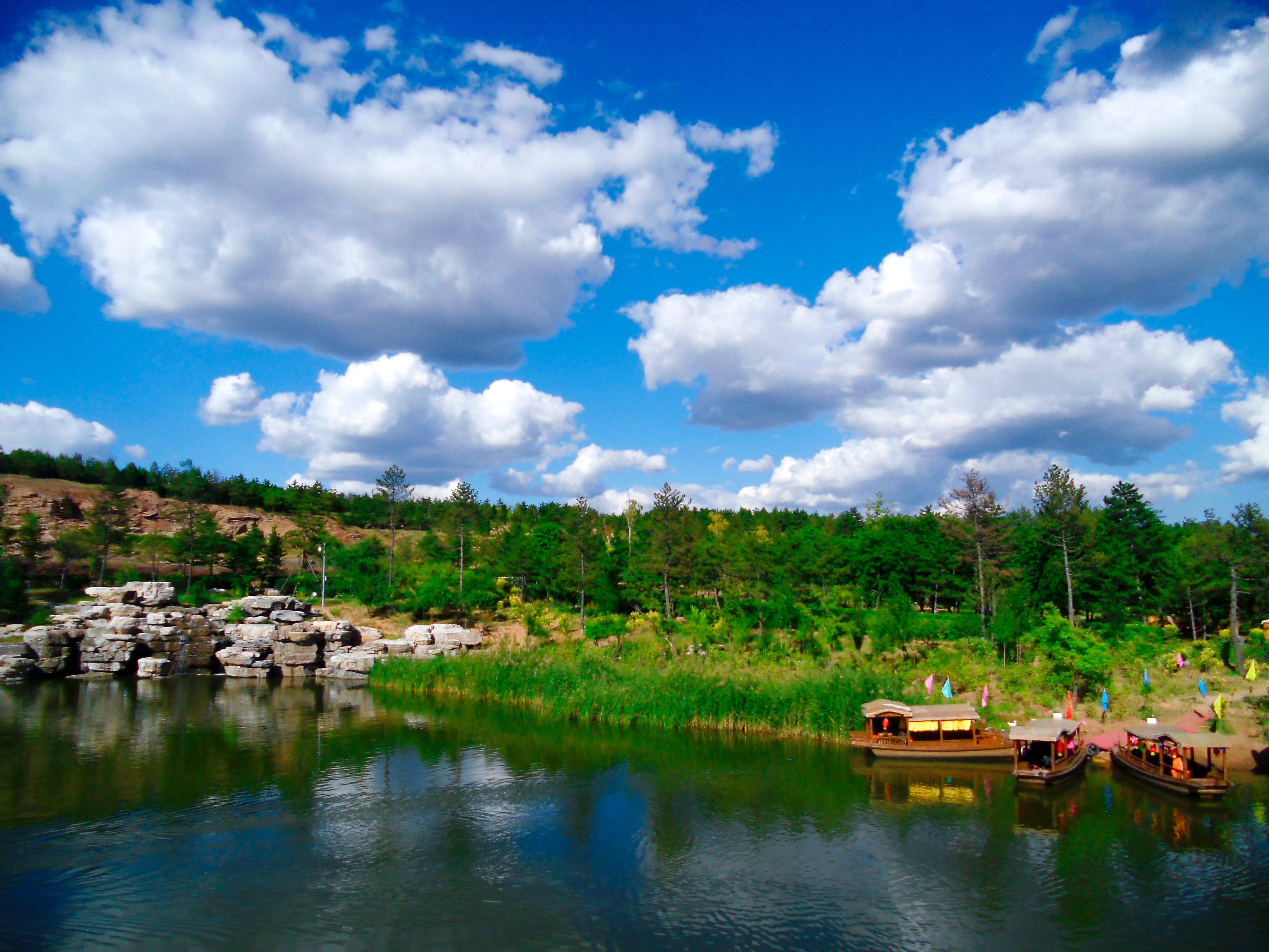 山西大同云冈石窟风光