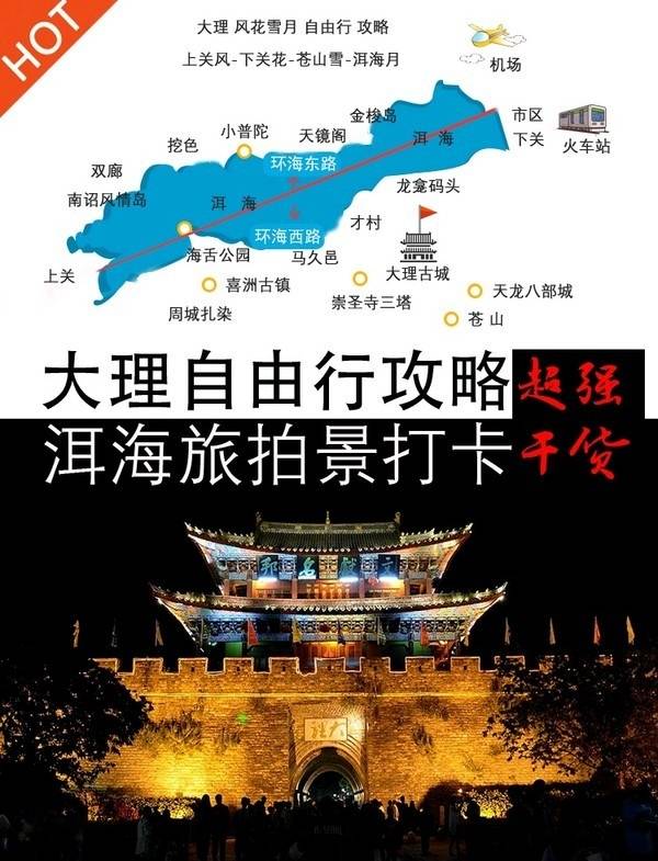 大理 洱海旅游必去的景点推荐!建议收藏