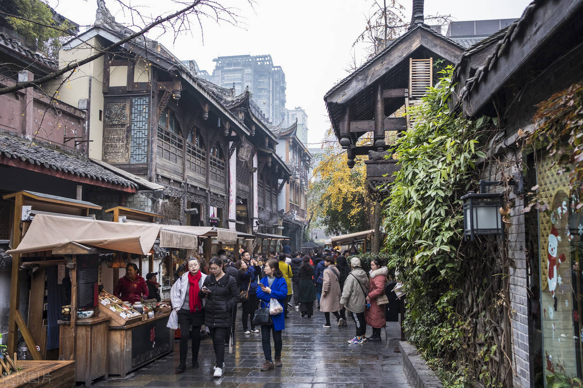 成都宽窄巷子步行街!复古成都气息!_文化