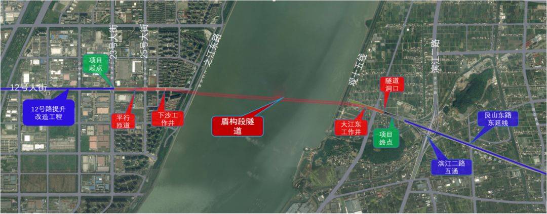 艮山東路過江隧道計劃2022年通車