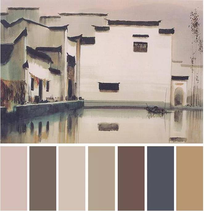 纯度低的颜色给人柔和淡雅的感