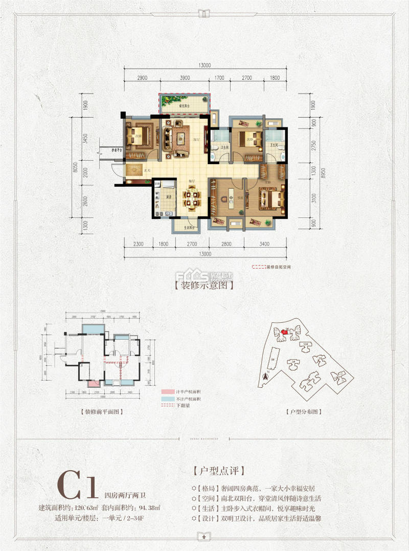 南宁融创融公馆户型图图片