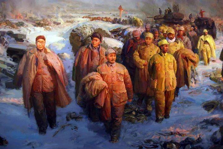 油画欣赏油画里的军人致敬那些最可爱的人