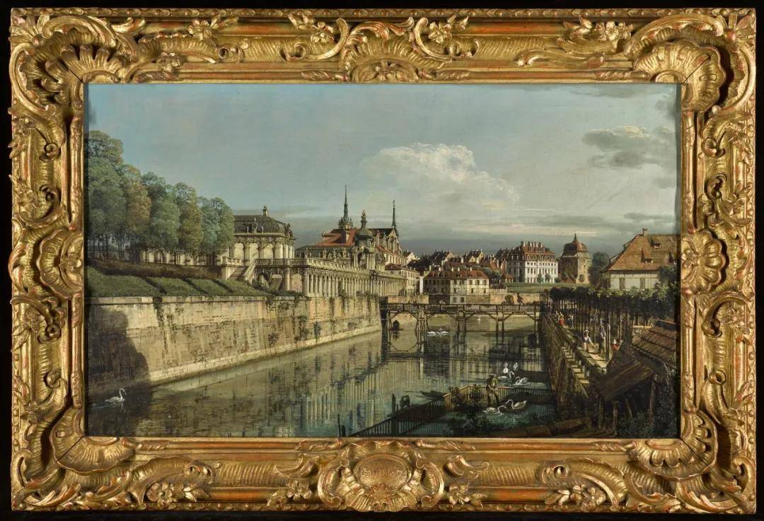 贝纳多·贝洛托《德累斯顿茨温格宫运河景致》